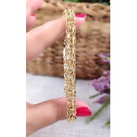 14 K (altın kaplama) XUPİNG ÇİFT ZİNCİR B1A10