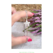 SILVER YILDIZ DESENLİ ZİRKON TAŞLI BİLEKLİK B20A11