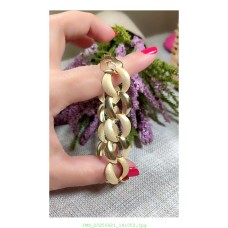 14 K (ALTIN KAPLAMA) HALKA BİLEKLİK B35A12