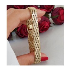 14 K (ALTIN KAPLAMA) HASIR BİLEKLİK B41A13