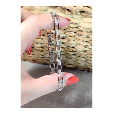 SİLVER ZİRKON TAŞLI YILDIZ BİLEKLİK B61A11