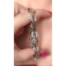 SİLVER ZİRKON TAŞLI VİP BİLEKLİK B68A11