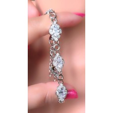 SİLVER ZİRKON TAŞLI VİP BİLEKLİK B69A11