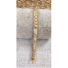 14 K ( ALTIN KAPLAMA ) ZİRKON TAŞLI VİP BİLEKLİK B74A15