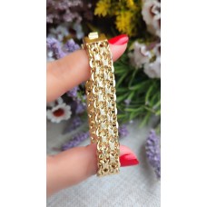 14 K ( ALTIN KAPLAMA ) ZİRKON TAŞLI VİP BİLEKLİK B83A15