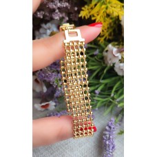 14 K ( ALTIN KAPLAMA )  HASIR VİP BİLEKLİK B85A16