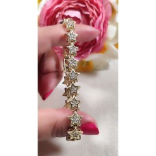 14 K ( ALTIN KAPLAMA ) ZİRKON TAŞLI YILDIZ SU YOLU VİP BİLEKLİK C10A18 14 K ( ALTIN KAPLAMA ) ZİRKON TAŞLI YILDIZ SU YOLU VİP BİLEKLİK C10A18