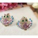 Renkli Mineli Baykuş Model Taşlı Küpe - Pembe Zirkon & Gold Kaplama Tasarım S04 F15 Renkli Mineli Baykuş Model Taşlı Küpe - Pembe Zirkon & Gold Kaplama Tasarım S04 F15