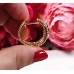 Markiz Taşlı Geniş Halka Küpe - Gold Zirkon Taşlı Modern Tasarım Ş03 F16 Markiz Taşlı Geniş Halka Küpe - Gold Zirkon Taşlı Modern Tasarım Ş03 F16