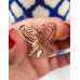 Özel Tasarım Gold Sarmal Kanatlı Kelebek VIP Küpe T07 F17 Özel Tasarım Gold Sarmal Kanatlı Kelebek VIP Küpe T07 F17