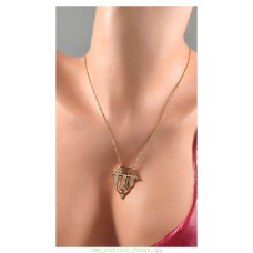 ZİRKON TAŞLI VİP GOLD KOLYE K1Z10