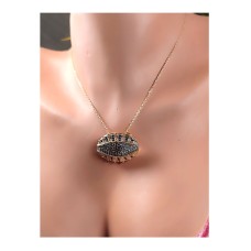 14 K (ALTIN KAPLAMA) ZİRKON TAŞLI VİP GÖZ KOLYE K13Z10 14 K (ALTIN KAPLAMA) ZİRKON TAŞLI VİP GÖZ KOLYE K13Z10