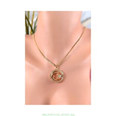 14 K (ALTIN KAPLAMA) ZİRKON TAŞLI HİLAL VE AY MOTİFLİ KOLYE K17Z11 14 K (ALTIN KAPLAMA) ZİRKON TAŞLI HİLAL VE AY MOTİFLİ KOLYE K17Z11