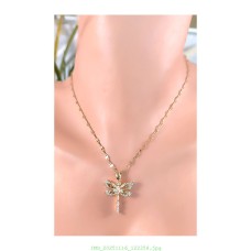 14 K (ALTIN KAPLAMA) ZİRKON TAŞLI KELEBEK MOTİFLİ KOLYE K21Z11 14 K (ALTIN KAPLAMA) ZİRKON TAŞLI KELEBEK MOTİFLİ KOLYE K21Z11