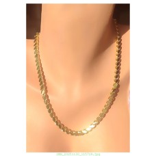 14 K (ALTIN KAPLAMA) ARPA ZİNCİR KOLYE K38Z12