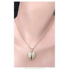 14 K (ALTIN KAPLAMA) MELEK KANATLI KOLYE K45Z13