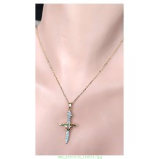 14 K (ALTIN KAPLAMA) ZİRKON TAŞLI MELEK KANATLI KILIÇ KOLYE K47Z13 14 K (ALTIN KAPLAMA) ZİRKON TAŞLI MELEK KANATLI KILIÇ KOLYE K47Z13