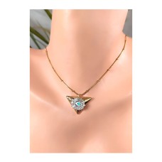 14 K (ALTIN KAPLAMA) ZİRKON TAŞLI NAZAR BONCUKLU GÖZ DESENLİ KOLYE K5Z10 14 K (ALTIN KAPLAMA) ZİRKON TAŞLI NAZAR BONCUKLU GÖZ DESENLİ KOLYE K5Z10