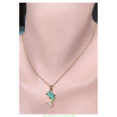 14 K (ALTIN KAPLAMA) ZİRKON TAŞLI YUNUS MOTİFLİ KOLYE K51Z13 14 K (ALTIN KAPLAMA) ZİRKON TAŞLI YUNUS MOTİFLİ KOLYE K51Z13