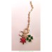 14 K (ALTIN KAPLAMA) ZİRKON TAŞLI UĞUR BÖCEĞİ-AT NALI-GONCA MOTİFLİ KOLYE K57Z13