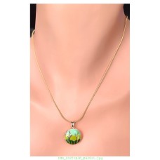 14 K (ALTIN KAPLAMA) DOĞA MOTİFLİ KOLYE K59Z14