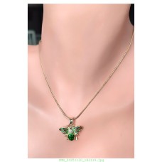 14 K (ALTIN KAPLAMA) ZİRKON TAŞLI RENKLİ ARI MOTİFLİ KOLYE K61Z14 14 K (ALTIN KAPLAMA) ZİRKON TAŞLI RENKLİ ARI MOTİFLİ KOLYE K61Z14