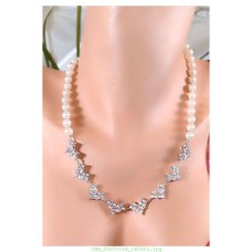 ZİRKON TAŞLI VİP İNCİ KOLYE K64Z14