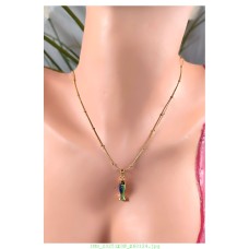 14 K (ALTIN KAPLAMA) BALIK MOTİFLİ KOLYE K70Z15