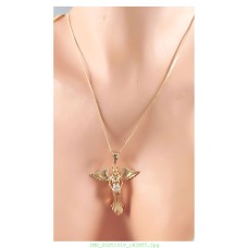 14 K (ALTIN KAPLAMA) ZİRKON TAŞLI MERYEM ANA MOTİFLİ KOLYE K79Z15 14 K (ALTIN KAPLAMA) ZİRKON TAŞLI MERYEM ANA MOTİFLİ KOLYE K79Z15