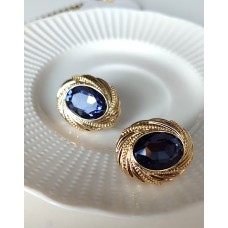 TAŞLI GOLD DETAYLI VİP KÜPE P16F12