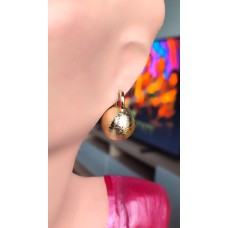 GOLD RENK YUVARLAK KÜPE P18F12