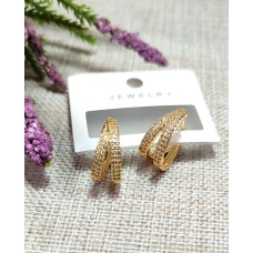 ZİRKON TAŞLI GOLD RENK VİP KÜPE P27F13 ZİRKON TAŞLI GOLD RENK VİP KÜPE P27F13